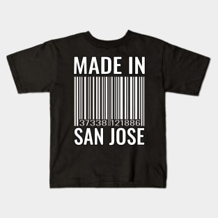 Made In San Jose Barcode Kids T-Shirt